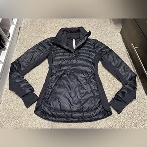 Lululemon Black Down for a Run Pullover